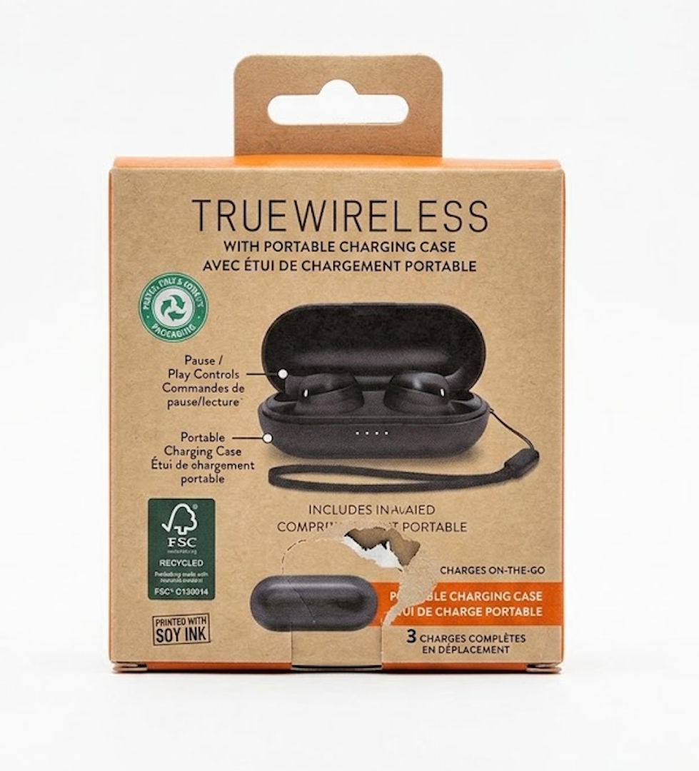 Helix Black Wireless Headset with Charging Case