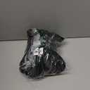 BORIFLORS Women's Sexy Ruched Bodycon Midi Dresses Elegant Mesh Long Sleeve Square Neck Ruffle Hem Cocktail Party Dress (Black), XS