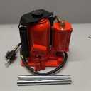 SPECSTAR Pneumatic Air Hydraulic Bottle Jack with Manual Hand Pump 20 Ton Heavy Duty Auto Truck Travel Trailer Repair Lift Red