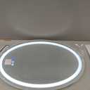 THEKLA Crystal Oval Vanity Mirror with Lights 20 x 30 inch Crystal Oval Lighted Mirror for Bathroom Wall Light up LED Ovals Mirrors with Diamond Front Light Smart Memory 3 Color Dimmable Anti-Fog