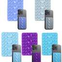 3 x BIAJIAYA Sticky Phone Case, Phone Sticky Grip Holder for iPhone, Sky Blue