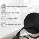 Polyester Webbing Strap 16+Colors 1"&1.5"&1.9" 16.5 25 33 55 Yards Heavy Duty Webbing Roll, Flat Webbing Strap for Indoor&Outdoor Gear, Climbing, DIY Crafting, Repairing