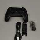 Nitho Wireless Controller for PS4, PC, PS5 (with PS4 Games Only), Windows, Android & iOS, Gaming Gamepad Joystick with RGB LED Lights, Vibration, 6-Axis Motion Sensor, Touchpad, Built-in Speaker, Black