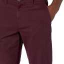 Amazon Essentials Men's Straight-Fit Casual Cotton Stretch Chino Pants, Burgundy, 33W x 28L