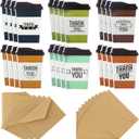 Geyee 24 Pack Coffee Gift Card Holders with Envelopes Bulk Teacher Employee Appreciation Gift Card Thanks a Latte Appreciation Coffee Themed Greeting for Christmas Office Business Supplies Favors