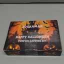 Halloween Pumpkin Carving Kit,33 PCS Pumpkin Carving Tools for Kids&Adults-Professional Stainless Steel Carving Tools & Carving Stencils & Candles-Halloween Gifts Decoration Jack-O-Lantern