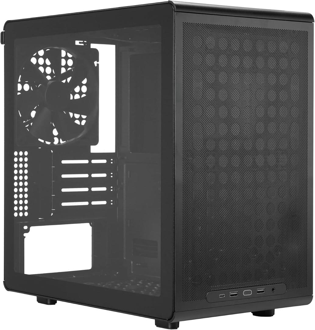 Cooler Master Q300L V3 Micro-ATX PC Case, High Airflow, Tempered Glass