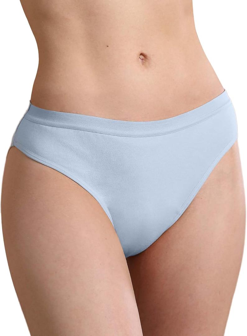 Absorbent Incontinence Underwear for Women Washable, 2 oz Leakproof Ladies Panties for Bladder Leakage 1 Pack (Light Blue, XL)