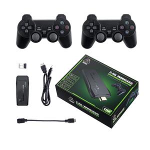Retro Gaming Console M8 64G Wireless Game Stick,20000+ Games 4K HDMI Output Plug and Play Handheld Game Console with 2.4G Wireless Controller Gamepad for Christmas Birthday Gifts Easter Gifts