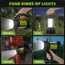 AlpsWolf Camping Lantern Rechargeable, LED Flashlight Spotlight Lantern with 800LM, 3600 mAh, Strap Included Portable Bright Camping Light for Emergency, Outdoor Hiking, Power Outages