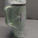 Hydro Flask Travel Tumbler with Handle, Lid and Straw - Insulated Stainless Steel in 40 Oz Aloe Green