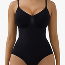 SHAPERX Women's Seamless Shapewear Bodysuit Tummy Control Body Shaper Waist Snatching Body Suit, L, XL
