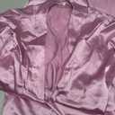 Ekouaer Silk Robes for Women Long Satin Bride Bridesmaid Wedding Party Robes Lightweight Sexy Sleepwear with Pockets, L