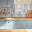 Alwayspon 10 Sheets 12x12inch Grey 3D Vinyl Backsplash Tiles, Self-Adhesive Peel and Stick Wall Tile Stickers Stick on Subway Tiles for Kitchen Bathroom Wall (Gray)