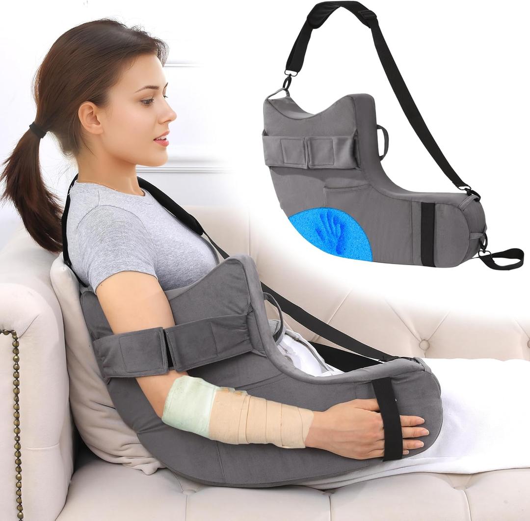 BALAPET Post Shoulder Surgery Pillow, Memory Foam Rotator Cuff Pillow for Injury Arm Support, Arm Pillows for Adults After Surgery, Side Sleeper Pillow for Neck and Shoulder Pain Relief