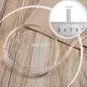 Woanger Vinyl Sling Chair Spline Outdoor Patio Long Solid Awning Cord Replacement Fabric Sling Chair Spline Replacement for Outdoor Patio Lawn Garden Pool Furniture(49 ft,1/4")
