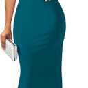 YMDUCH Women's Elegant Sleeveless Off Shoulder Bodycon Long Formal Party Evening Dress, XL
