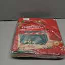 MODFUNS Christmas Ornament Storage Box 128 Ornaments Christmas Ornament Storage 600D Oxford Fabric Christmas Storage Box with Dual Zippers and Outter Pocket Large Organizer Bin for Xmas Decorations (Red)