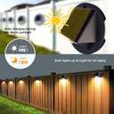 Solar Motion Wall Lights 33LED Solar Motion Sensor with 3 Lighting Modes, IP65 Waterproof Solar Security Lights, Solar Fence Lights, Solar Powered Outdoor Lights for House (White Led 2Pack)