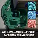 Exterminators Choice - 6 Pack Rat Bait Station Boxes with 1 Key - Heavy Duty Mouse Trap Poison Holder - Great for Catching Rats and Mice - Pest Control - Durable and Discreet