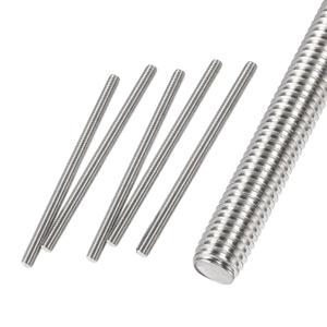 Fully Threaded Rod M12 x 100mm 1.75mm Thread Pitch, 5 Pack 304 Stainless Steel Right Hand Threaded Rods Bar Studs for Furniture Machinery Assembly