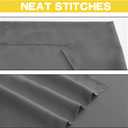 NICETOWN Grey Valances for Windows - Thermal Insulated Room Darkening Kitchen Curtain Rod Pocket Bathroom Valances for Living Room Bedroom Cafe, 1 Panel, 42 x 16 Inch Long