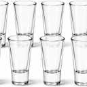 Shot Glasses Set, 2 Oz, Clear, Crystal Glass, Heavy Base, 12 Pack, Modern Style, Stackable, for Vodka, Whiskey, Tequila & Espresso