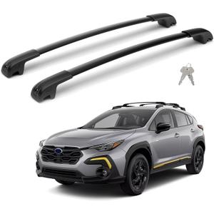 300LBS Lockable Roof Rack Cross Bars Compatible with Subaru Crosstrek 2018-2023 & Impreza 2017-2023, Aluminum Anti-Corrosion Cross Bar Fit Luggage Kayaks Bicycles Snowboard with Raised Side Rails