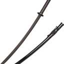 High Toughness Polypropylene Plastic Sword Martial Arts Training Sword,Iaido Katana with Scabbard, Suitable for Practice, Performance and Training (A-Thin 41 in)