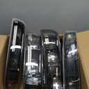 Headlights Assembly fit 1999-2002 Chevy Silverado 1500 2500 1500HD 2500HD 3500/2000-2006 Tahoe / 2000-2006 Suburban 1500 2500 Headlamp Amber Reflector Black Housing