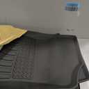 Sunsdrew Floor Mats for Jeep Gladiator 2020-2025 2026, All Weather TPE Rubber Floor Liners for Gladiator Accessories,1st&2nd Row Full Set Car Mats Raised Edge