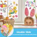 3 x DERAYEE Easter Window Clings, 78 Pcs Easter Window Stickers Bunny Egg Glass Door Decals for Home, Office, School Party Decoration Supplies