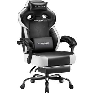 GTPLAYER Gaming Chair for Adults, Ergonomic Big & Tall Chair, Jet Black