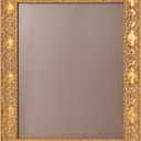 Gold Wood Frames: 11x14 Picture Frame for Wall Hanging Art Decor, Antique Classic Frames 11x14 for Gallery Art Display, Artwork, Living Decor, Wooden Retro Photo Frames with Plexiglass and Backing