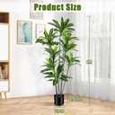Dracaena Artificial Plant Indoor 6FT - Large Tropical Fake Tree with Lifelike Leaves - Tall Faux Floor Plant in Pot - Artificial Dracaena Tree Indoor for Home Office Living Room Decor