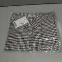 Mens Gingham Button Down Shirt Long Sleeve Dress Shirts Business Casual Shirts with Pockets (M)