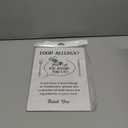 Please Ask Before You Eat, Food Allergy And Intolerance Warning Sign/Notice – A4 Size, Supplied With Wooden Stand – Display This Customer Notice In Your Food Establishment (White Wood Effect)