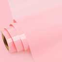 2 x GIRAFVINYL Light Pink HTV Heat Transfer Vinyl, Pink Iron on Vinyl Pastel HTV Vinyl for T-Shirt, Bags, and Other Fabric, 12" X 5FT, Easy to Cut & Weed