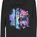 Disney Alice Chaos Wonderland Women's Cowl Neck Long Sleeve Knit Top (Black, XS)