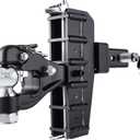 Adjustable Pintle Hitch Combination, 2" Receiver, 2-5/16" Ball