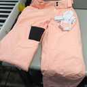 Women's Snow Ski Pants Insulated Winter Warm Outdoor Waterproof Snowboard Pants Bibs Detachable Suspender, Size: Small