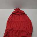 Famnbro Womens 2 Piece Skirt Sets Halter V Neck Y2k Top and Flowy Ruffle Maxi Skirts Summer Vacation Outfits, Size M