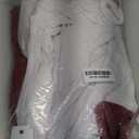 4 Pack Maternity Shirts Split Side Cotton Pregnancy Tops Loose Fit Crewneck Short Sleeve Casual Maternity Clothes (Medium, Light Green, Wine Red, White, Black)