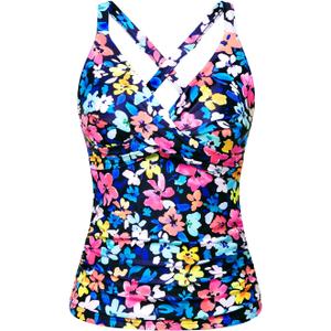 Women Underwire Tankini Top Only - Twist Front V Neck Bathing Suit Swim Top Tummy Control Cross Swimsuit 2026 (L)