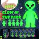 60 Pcs Mini Alien Figures Glow in The Dark Small Little Tiny Aliens Figurine to Hide and Seek for Space Party Favor Prank Rubber Toys Bulk Gifts Goodie Bag Fillers Cake Topper (Amazing)