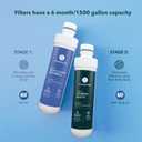Replacement Filters Compatible with Avalon Branded Bottleless Water Coolers, Lasts 1500 Gallons, Dual Set