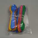 Plastic Kids Spoons Set of 18 -Toddler Spoons BPA Free/Dishwasher Safe Reusable Children's Spoon Set - Brightly Colored Toddler Cutlery Flatware Set