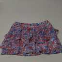 Aleumdr Women's Waistband Layered Swimdress Ruffle Swim Skirt Swimsuit Bottom (Large, Pink Printed)