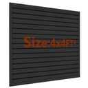 Slat Wall Paneling 4 x 4 ft, Garage Storage & Organization System, Black