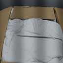 DWR Heavyweight Down Feather Fibers Comforter Oversized King, Ultra-Soft Cotton Blend Fabric, Overfilled Winter Warm Hotel Duvet Insert for Cold Weather/Sleeper (120x98, White)